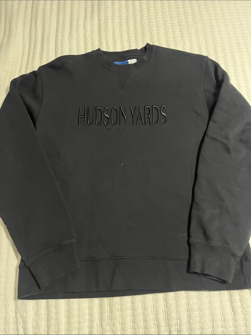 Hudson Yards Men's Black Crewneck Sweatshirt